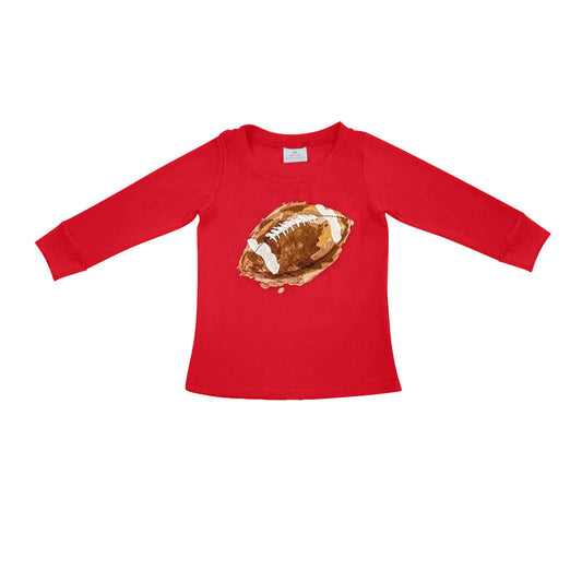 Preorder Baby Boys Football Fall Long Sleeve Tee Shirts Tops