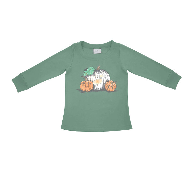 Preorder Baby Boy Pumpkins Fall Long Sleeves Tee Shirts Tops