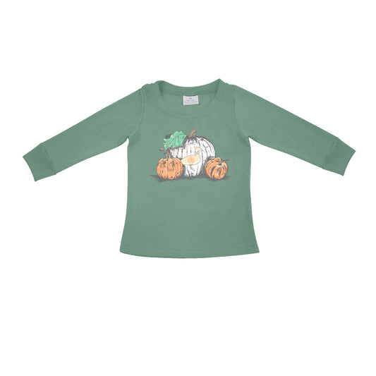 Preorder Baby Boy Pumpkins Fall Long Sleeves Tee Shirts Tops