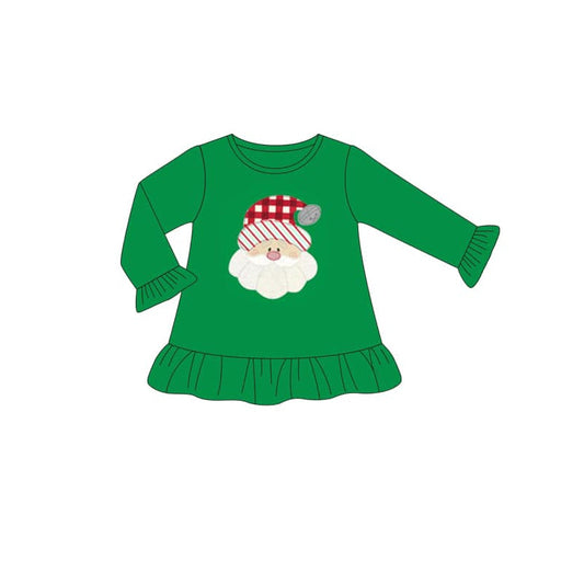 Pre-order Baby Girls Christmas Long Sleeve Santa Top