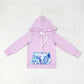 Baby Girl Toddler Long Sleeves Ruffle Hoodie Leopard Flower Pocket Sibling Zipper Shirt Tops RTS