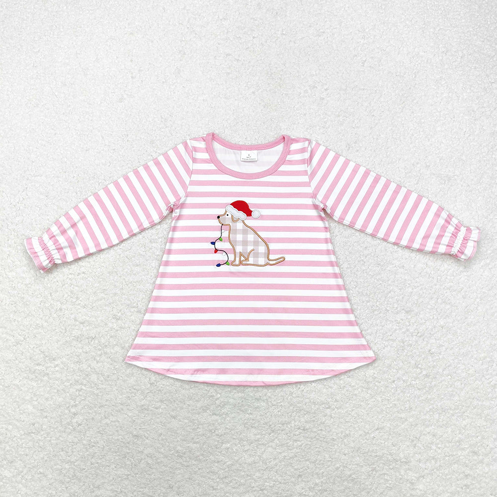 Baby Boy Girl Christmas Dogs Lights Sibling Tops Romper