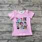 Baby Girl Short Sleeves Pink Princess Shirt Tops