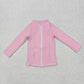 Sibling Baby Girls Kids Long Sleeves Zipper Pockets Jackets Yoga Active Tops RTS