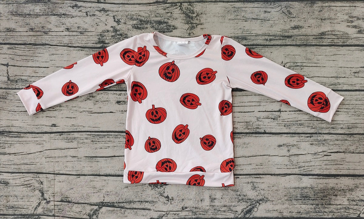 Baby Kids Halloween Pumpkins Long Sleeves Shirt Tops