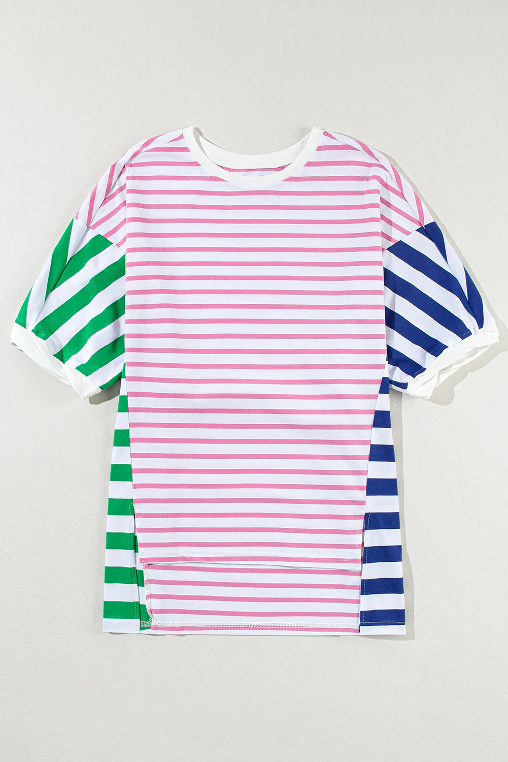 Pre-order Adult Women Pink Stripes Shirt Tops