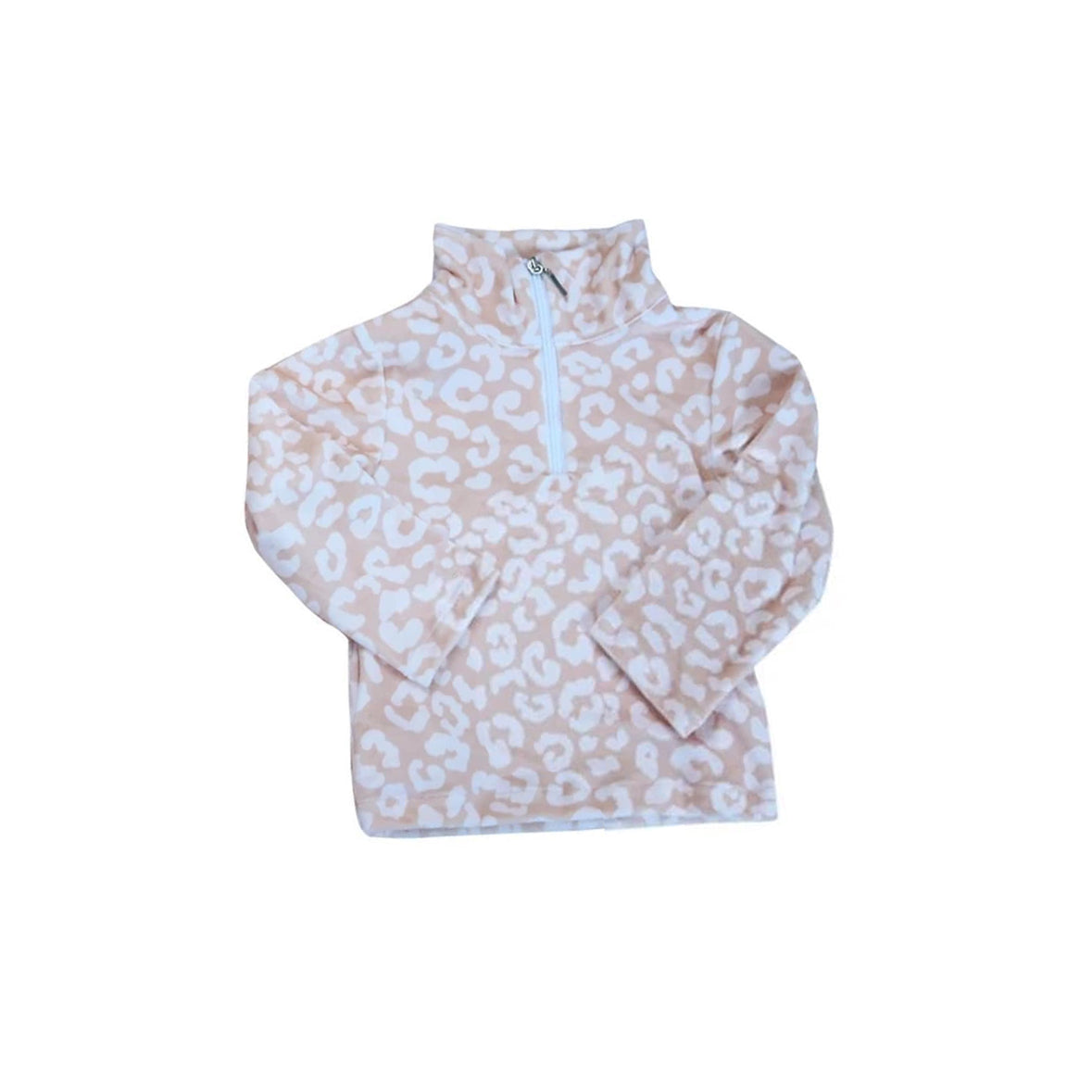 Pre-order Baby Girl Leopard Zipper Pullover Tops