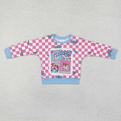 Baby Girl Christmas Dogs Sibling Long Sleeves Romper Shirt