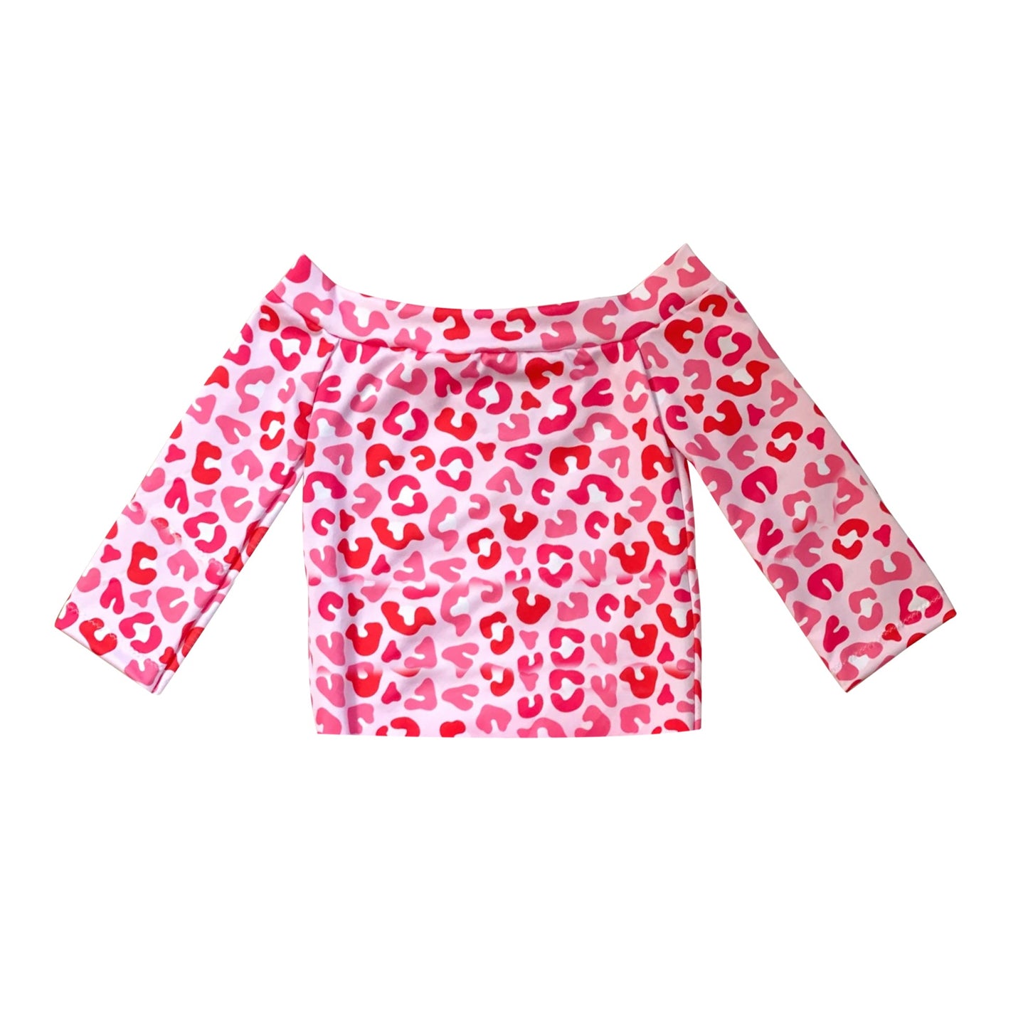 Pre-order Baby Girl Long Sleeves Pink Leopard Shirt Tops