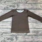 Baby Kids Toddler Long Sleeves Brown Clothes Shirt