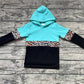 Baby Girl Long Sleeves Green Leopard Hoodie Shirt Tops