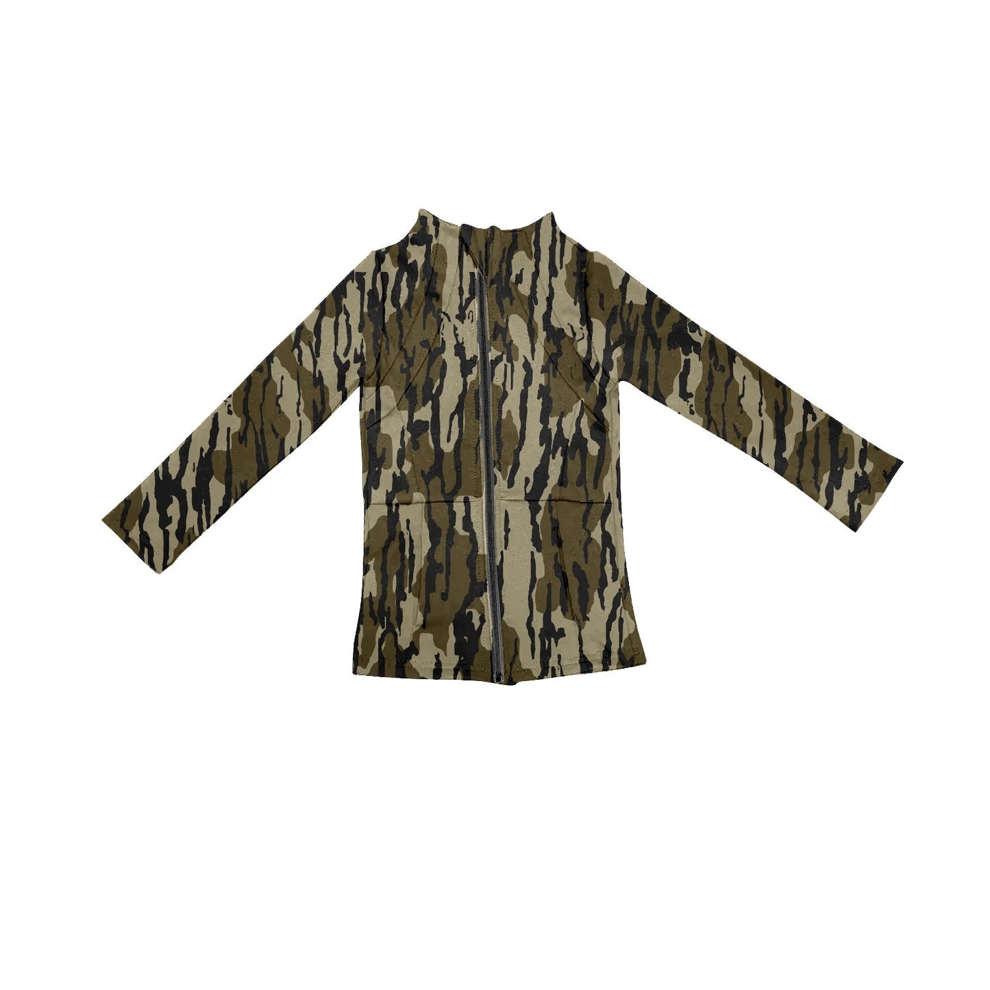 Pre-order Baby Girl Long Sleeves Camo Yoga Active Wear Jacket Tops