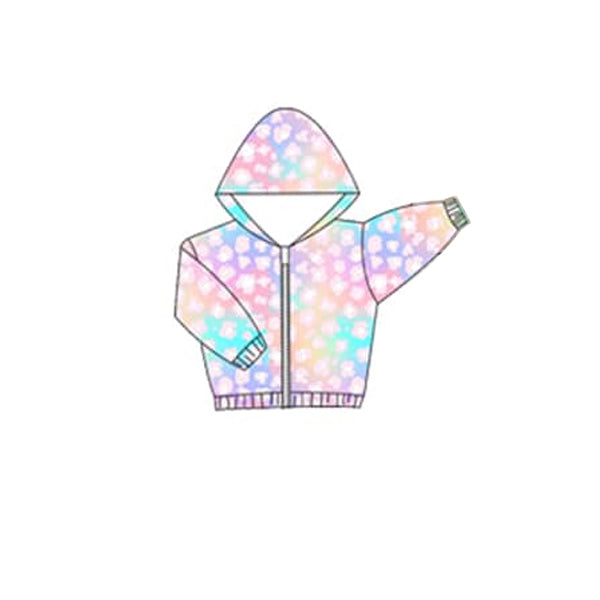 Pre-order Baby Girl Kids Long Sleeves Zipper Hoodie Shirt Coat