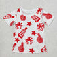 Baby Girl Toddler Short Sleeves Cheer Team Summer Tee Shirt Clothes Tops RTS