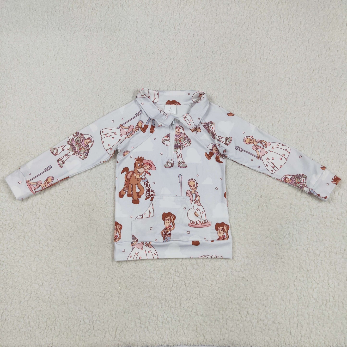 Baby Girl Toddler Cartoon Sibling Skorts Set Zipper Shirt Clothes RTS