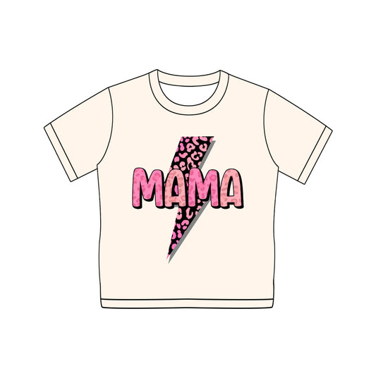 Preorder Adult Women Short Sleeves MAMA Shirts Tops ( Moq 5 )