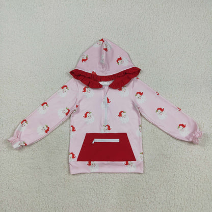 Baby Girl Long Sleeves Santa Bows Ducks Sibling Hoodies Shirt Tops RTS