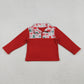 Sibling Baby Boys Girls Long Sleeves Camo Bows Santa Zipper Fleece Pullover Shirts Tops RTS