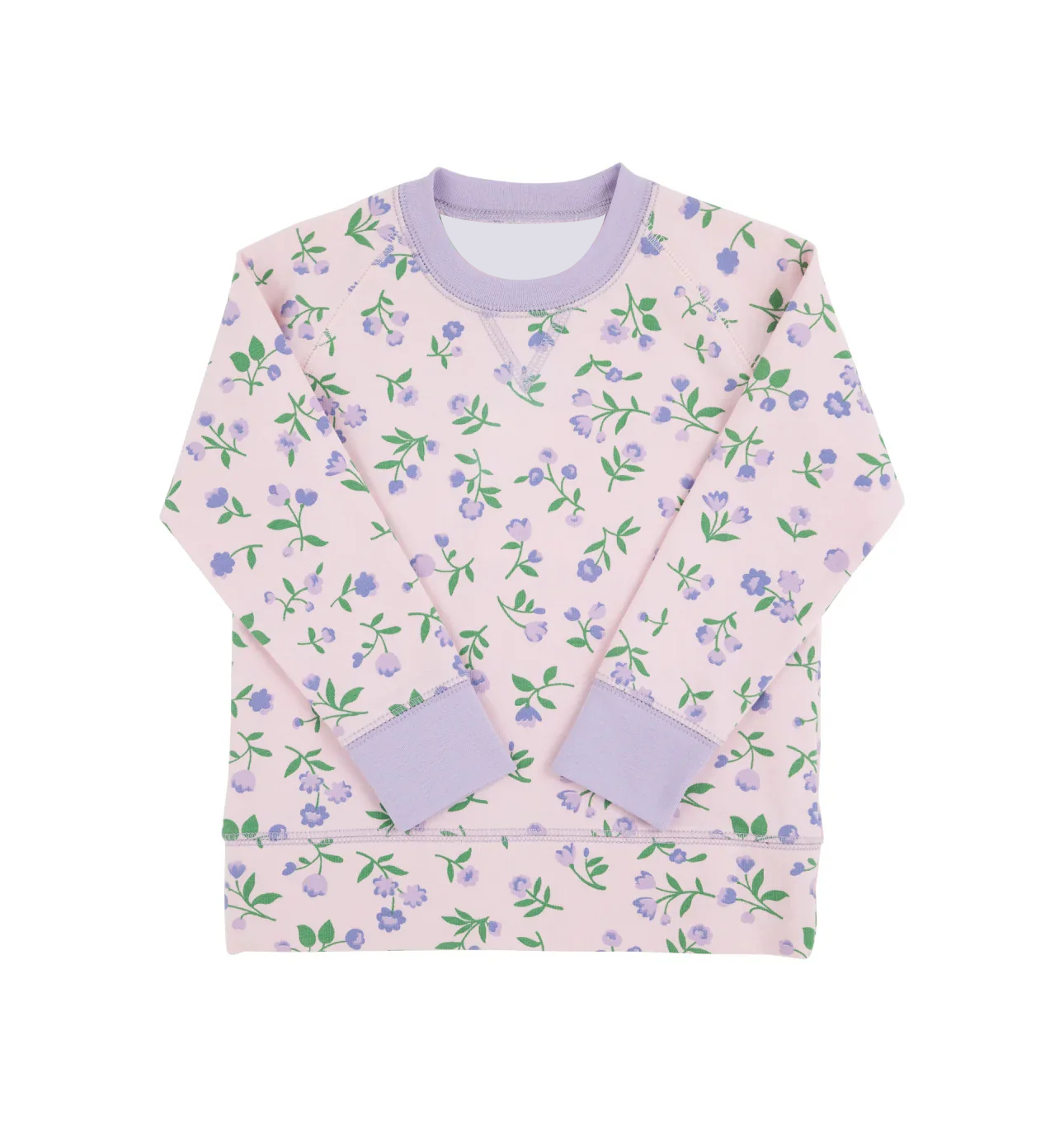 ( Moq 5 ) Preorder Girls Kids Toddler Long Sleeves Purple Flower Shirt Tops
