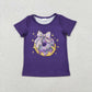 Sibling Baby Boys Girls Short Sleeves Shirts Tops Mardi Gras Clothes RTS