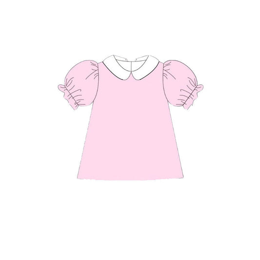 ( Moq 5 ) Preorder Girls Kids Pink Short Sleeves Shirt Tops