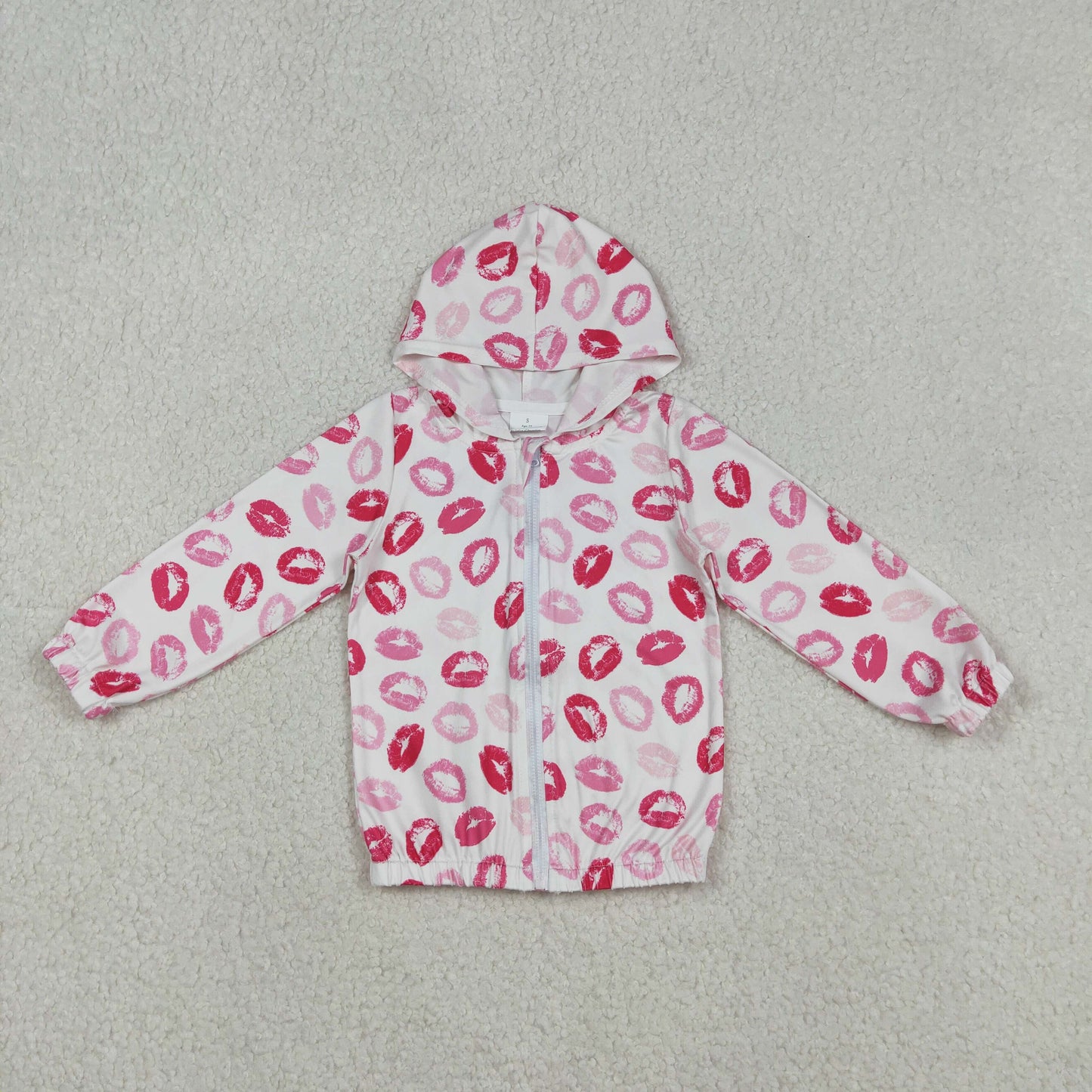 Sibling Baby Girls Kids Long Sleeves Bows Mouths Hoodie Zipper Pockets Coats Tops RTS
