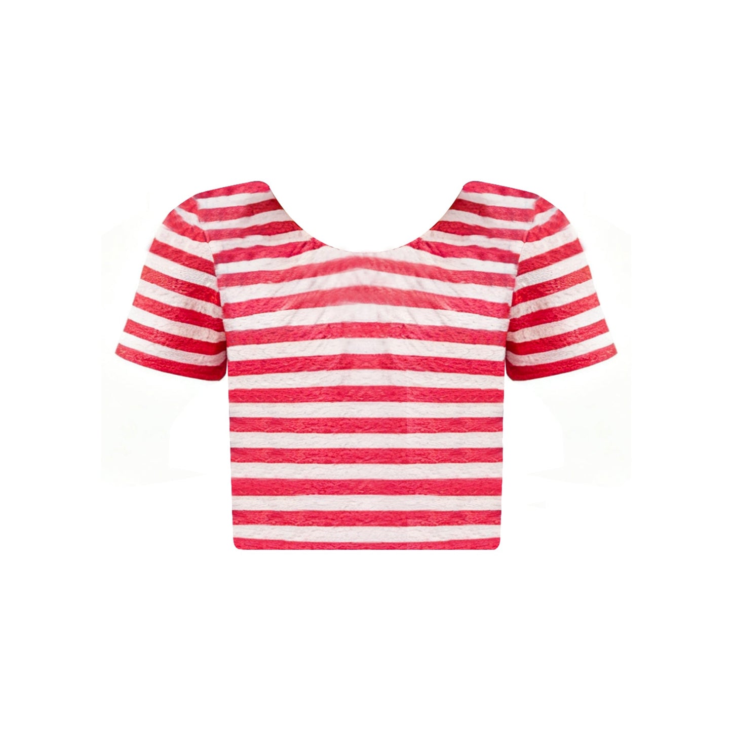 ( Moq 5 ) Preorder Baby Girls Short Sleeves Red Stripes Shirt Tops