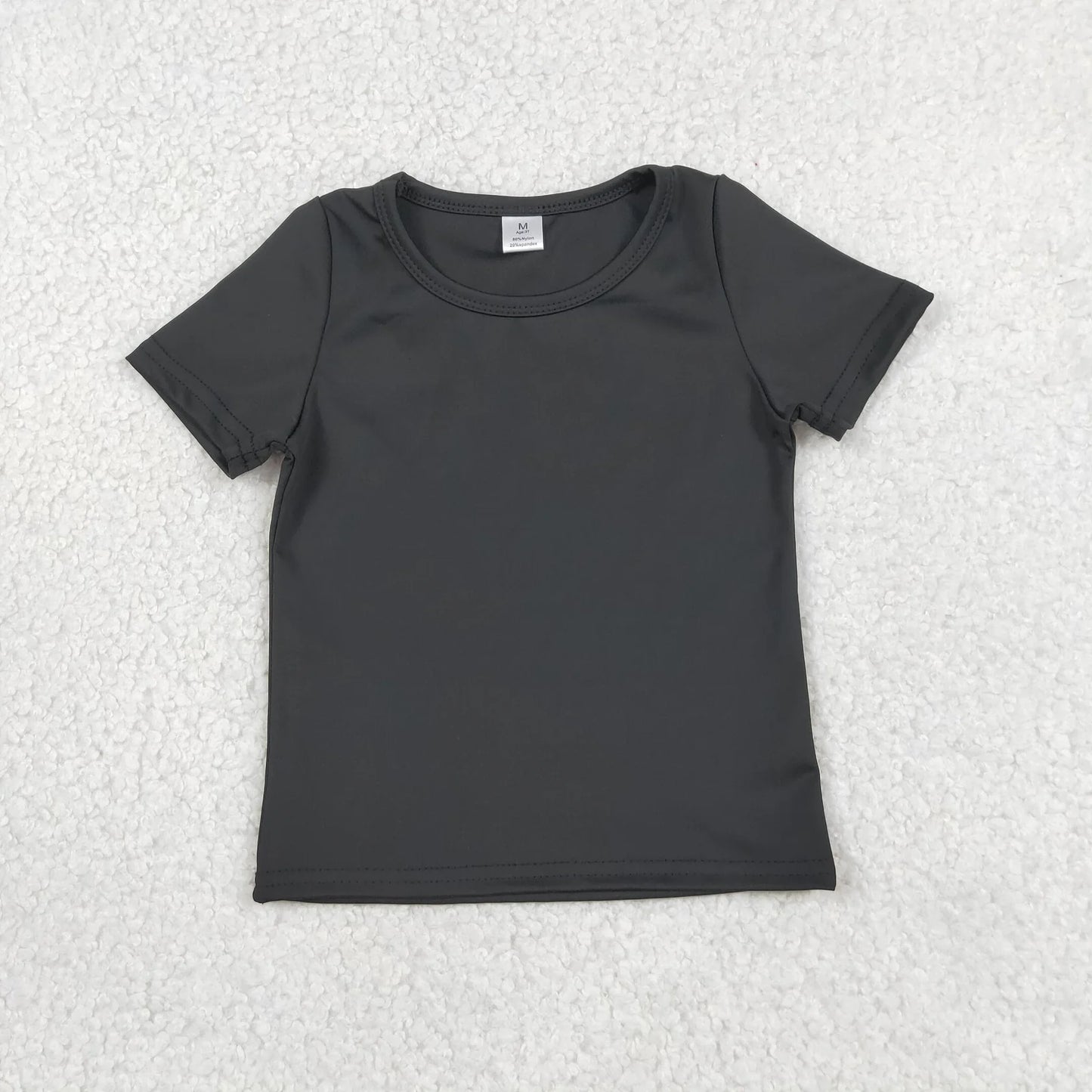 Sibling Baby Girls Kids Short Sleeves Shirts Yoga Active Pullovers Clothes RTS