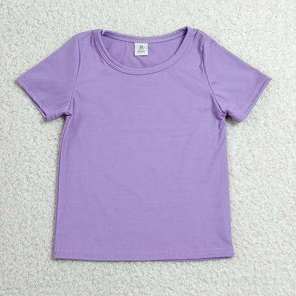 Sibling Baby Girls Kids Short Sleeves Shirts Yoga Active Tops Clothes RTS