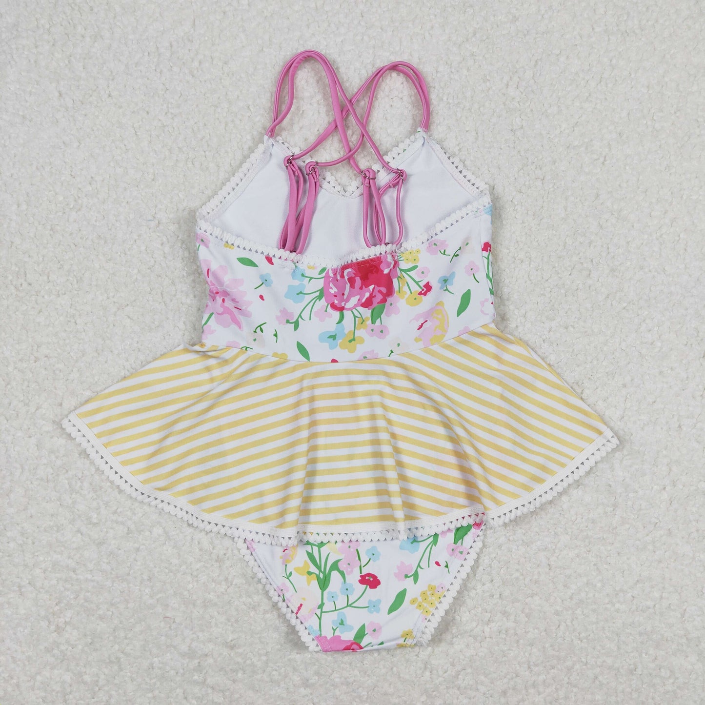 Baby Girl Floral Summer One Piece Swimsuit