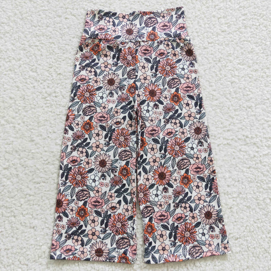 P0154 Baby Girl Floral Fall Pants