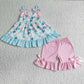Promotion Baby Girl Starfish Pink Shorts Outfit