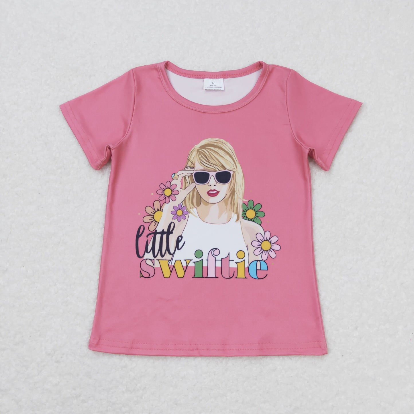 Baby Girl Short Sleeves Singer Flower Shirt Tops