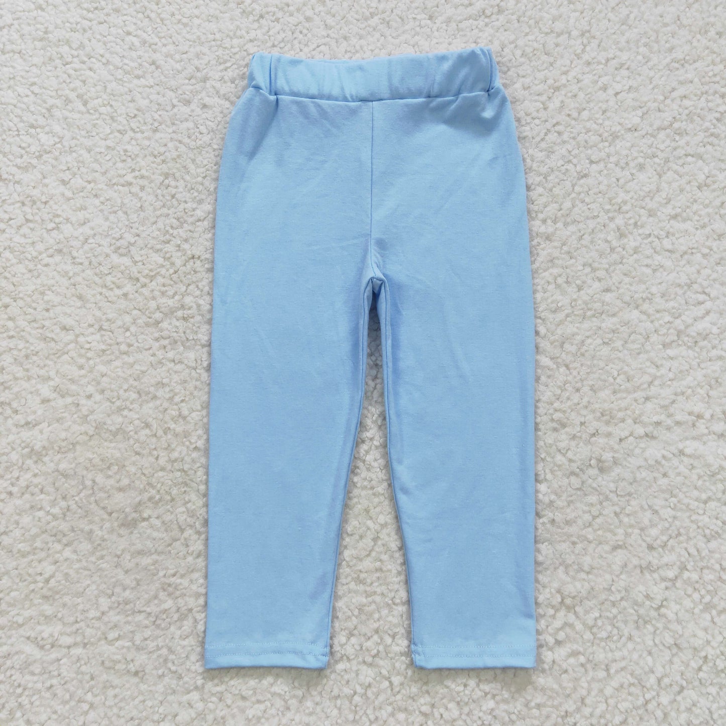 P0209 Baby Girl Blue Cotton Pants