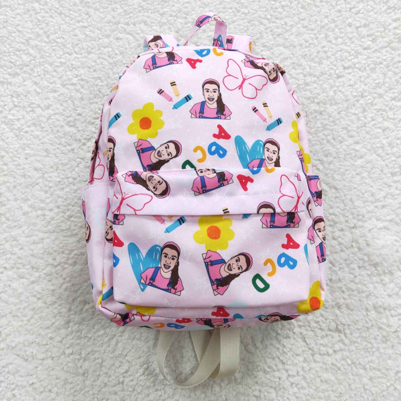 BA0070 Baby Girl Back To School Teacher Pink Bag Backpack