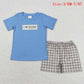 Baby Boy Short Sleeves I Love Daddy Sibling Set Brothers Clothes RTS