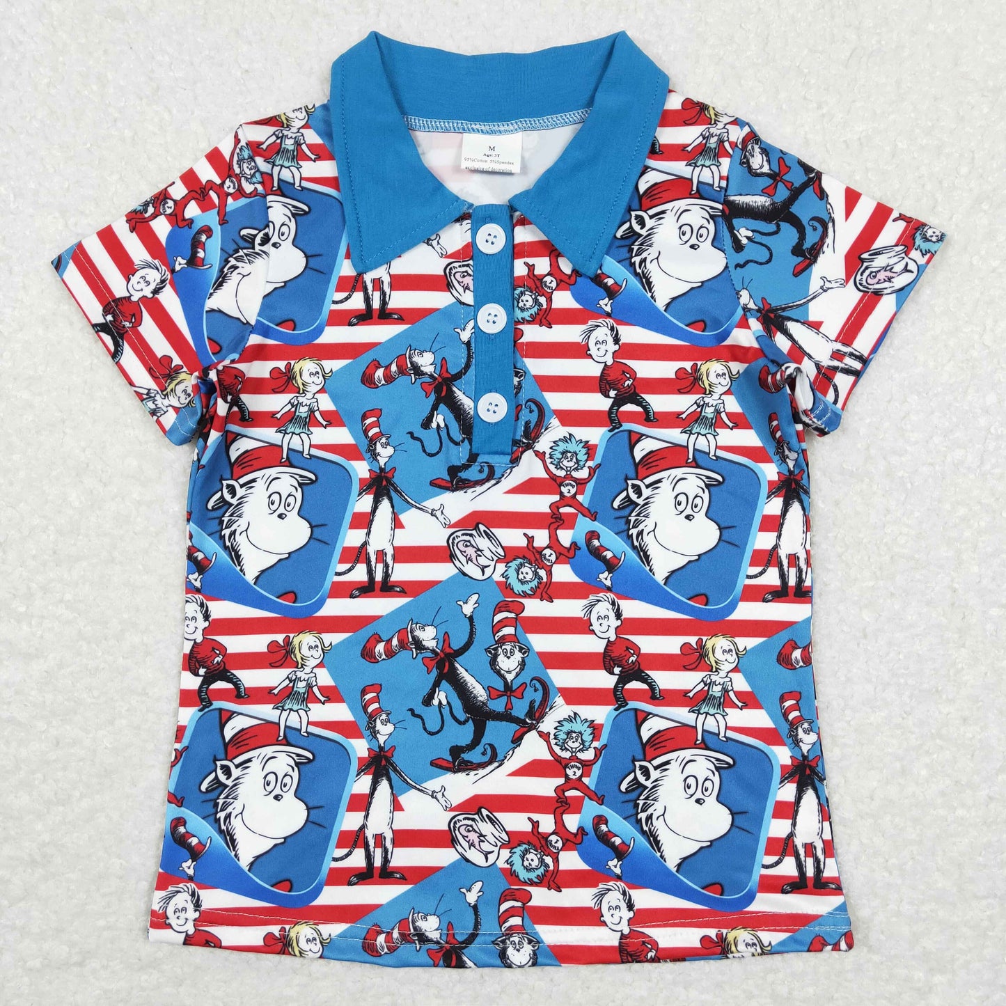 BT0483 Baby Boy Short Sleeves Dr Reading Shirt