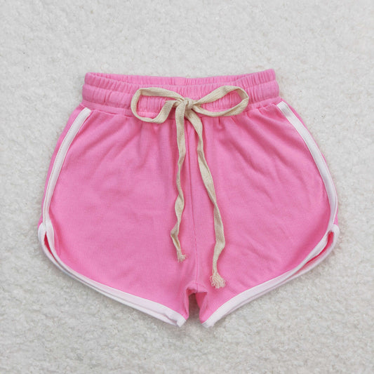 Baby Girl Summer Pink Cotton Shorts