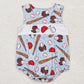 Baby Girl Sleeveless Baseball Pink Bubble One Piece Summer Romper