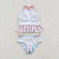 S0159 Baby Girl Floral One Piece Summer Swimsuit