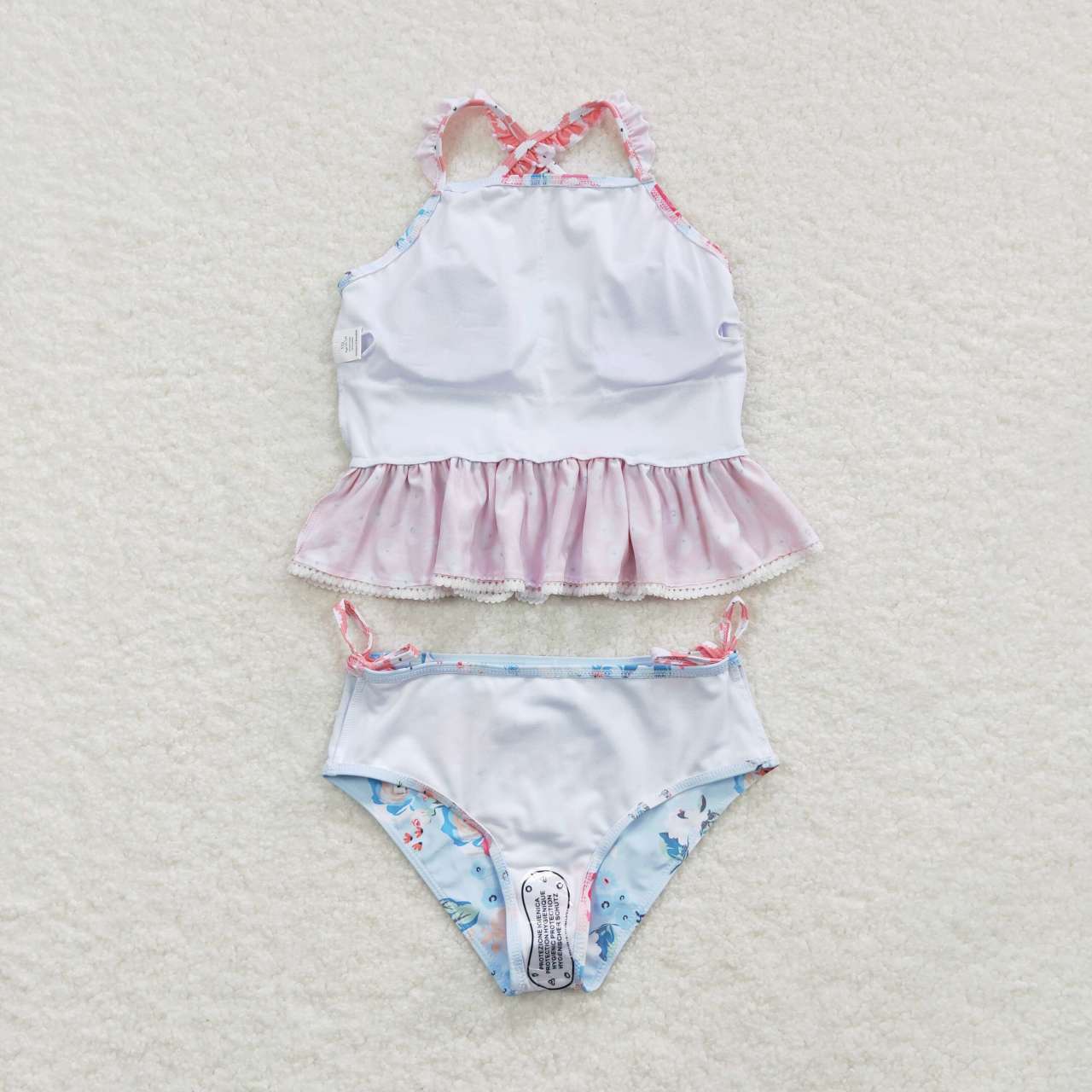 S0159 Baby Girl Floral One Piece Summer Swimsuit