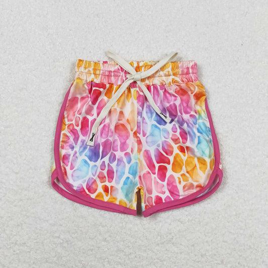 Baby Girl Summer Colorful Leopard Shorts