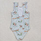 Baby Girl Sleeveless Ducks One Piece Swimsuit