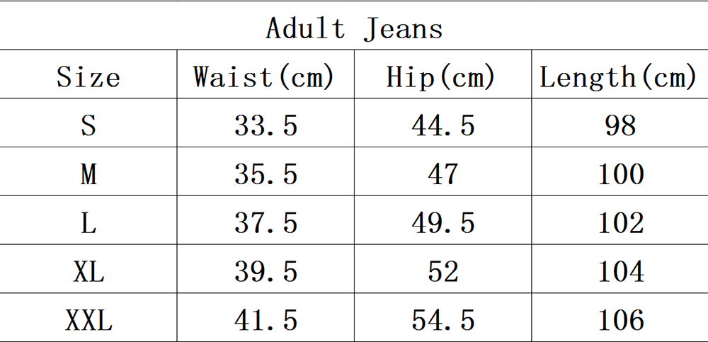 P0117 Adult Women Leopard Denim Jeans Bell Pants