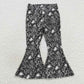 P0158 Baby Girl Cactus Denim Bell Pants Jeans