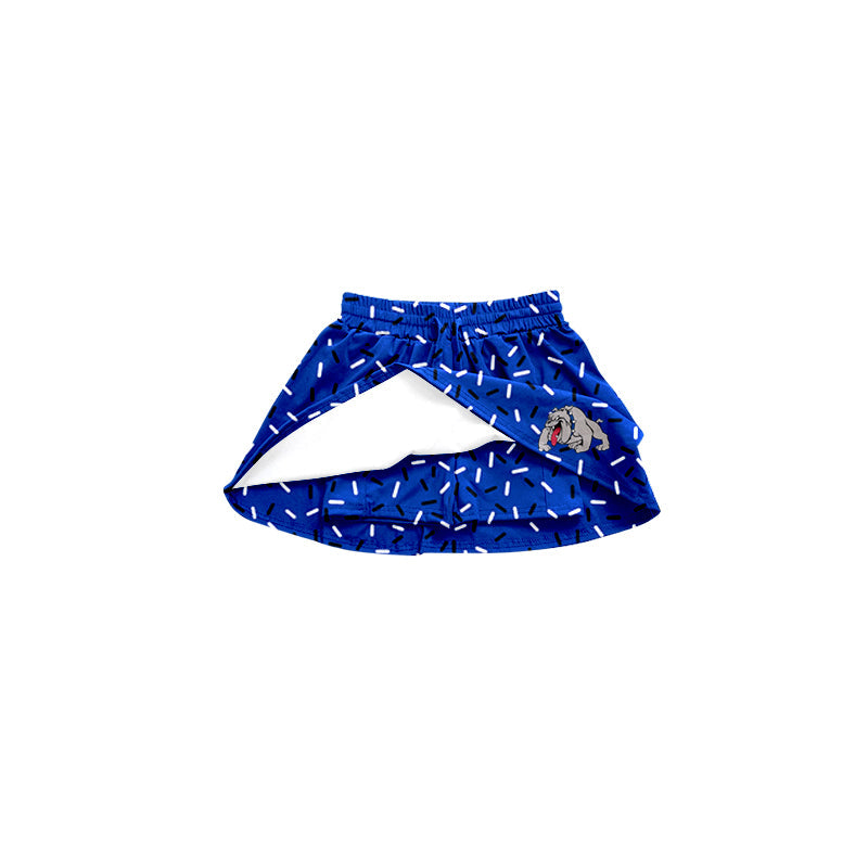 Baby Girl Kids Blue Team Bog Skorts Summer Bottom ( Moq 5 )