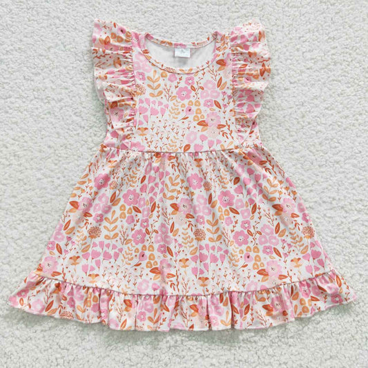 GSD0361 Baby Girl Summer Floral Ruffle Dress