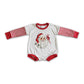 Promotion Baby Kids Infant Stripes Long Sleeves Christmas Santa Bubble Romper RTS