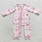 Sibling Boys Girls Kids Cookies Milks Santa Christmas Zipper Romper Pajamas Sets RTS