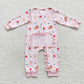 Sibling Boys Girls Kids Cookies Milks Santa Christmas Zipper Romper Pajamas Sets RTS